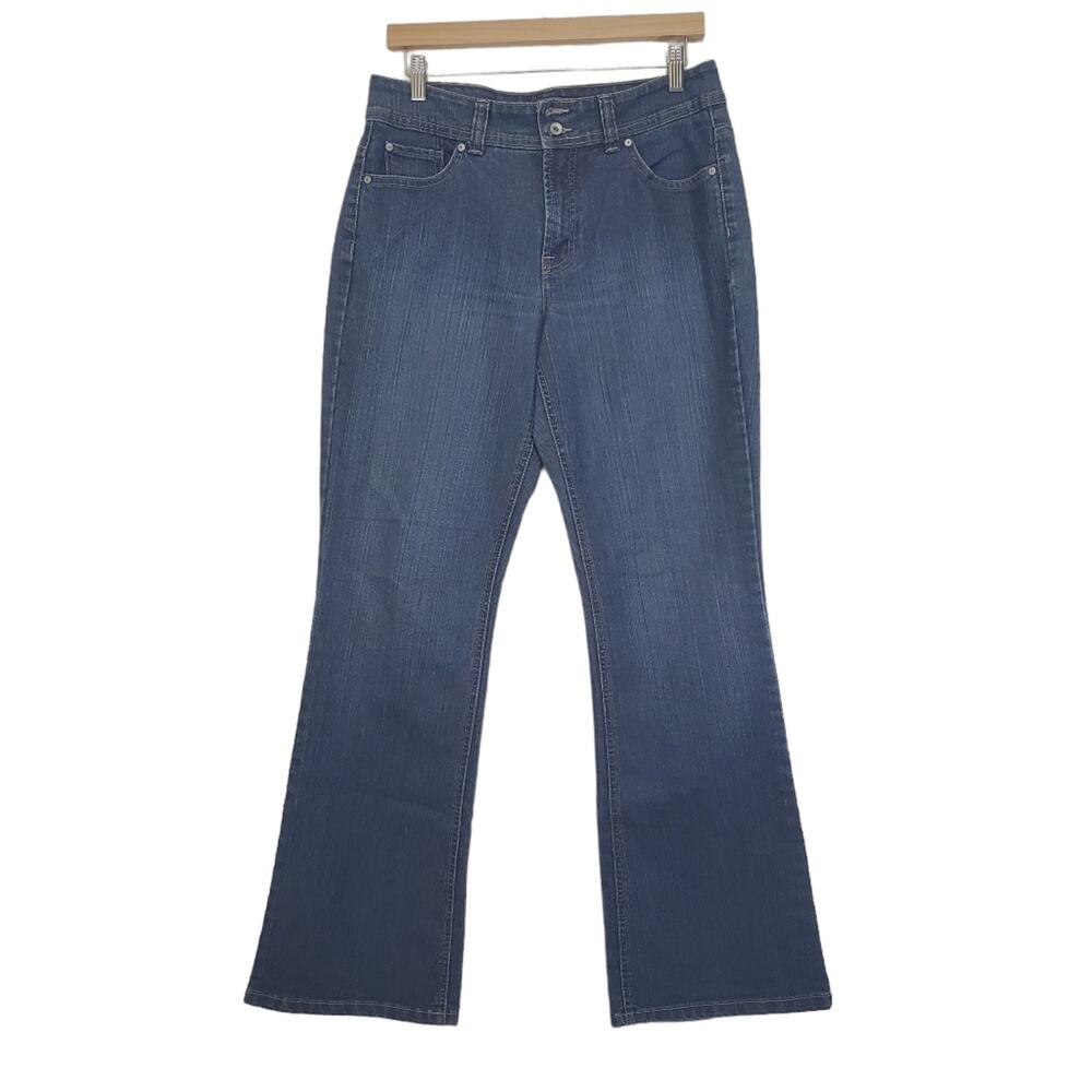 Nine West Sz 10 Arianna Back Flap Pocket Bootcut Jeans
